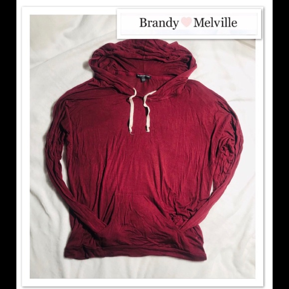 Brandy Melville Tops - Brandy Melville Long Sleeve hooded top